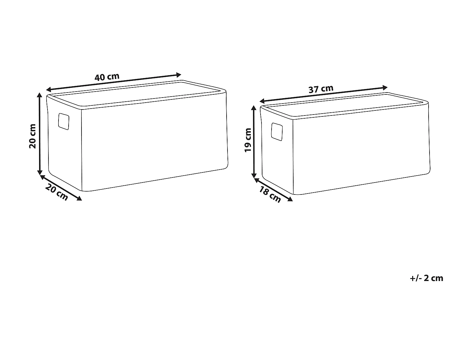 Lot de 2 paniers DONGHA Herbier marin Naturel