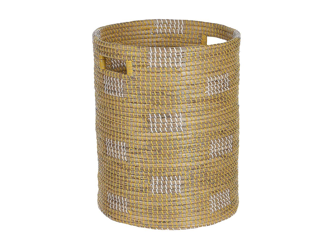 Panier à Fleurs En Jonc De Mer Naturel 40cm - Seasons Avec Film Et Poignées De Transport, Idéal Décoration Intérieure Et Plantation