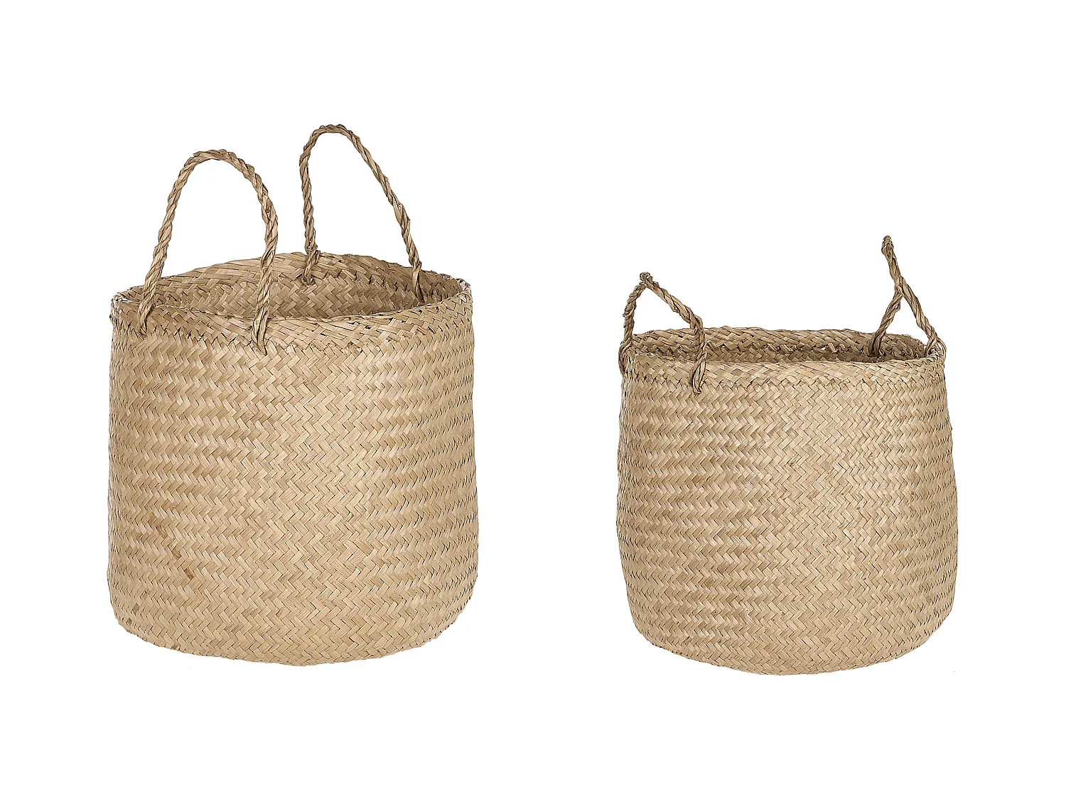 Set di 2 cestini HALONG Alghe marine Naturale