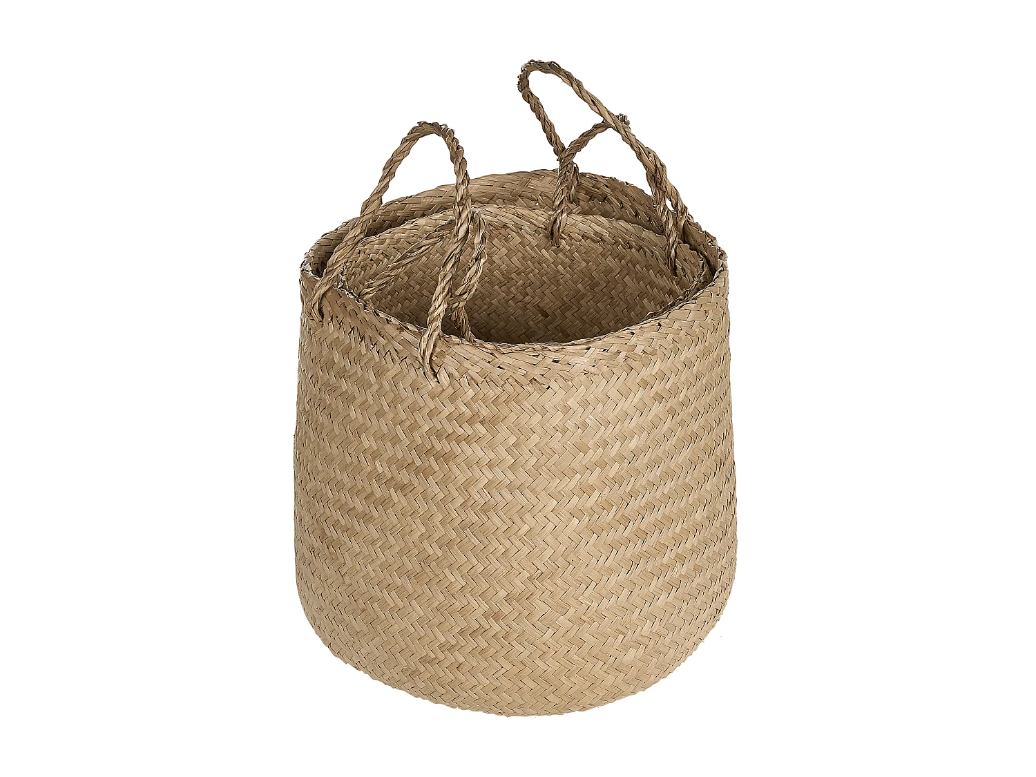 Lot de 2 paniers HALONG Herbier marin Naturel