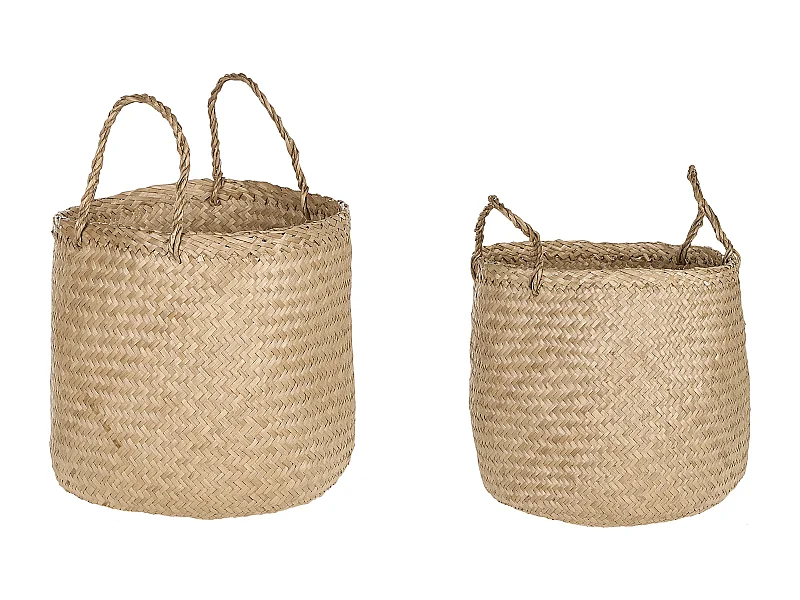 Lot de 2 paniers HALONG Herbier marin Naturel