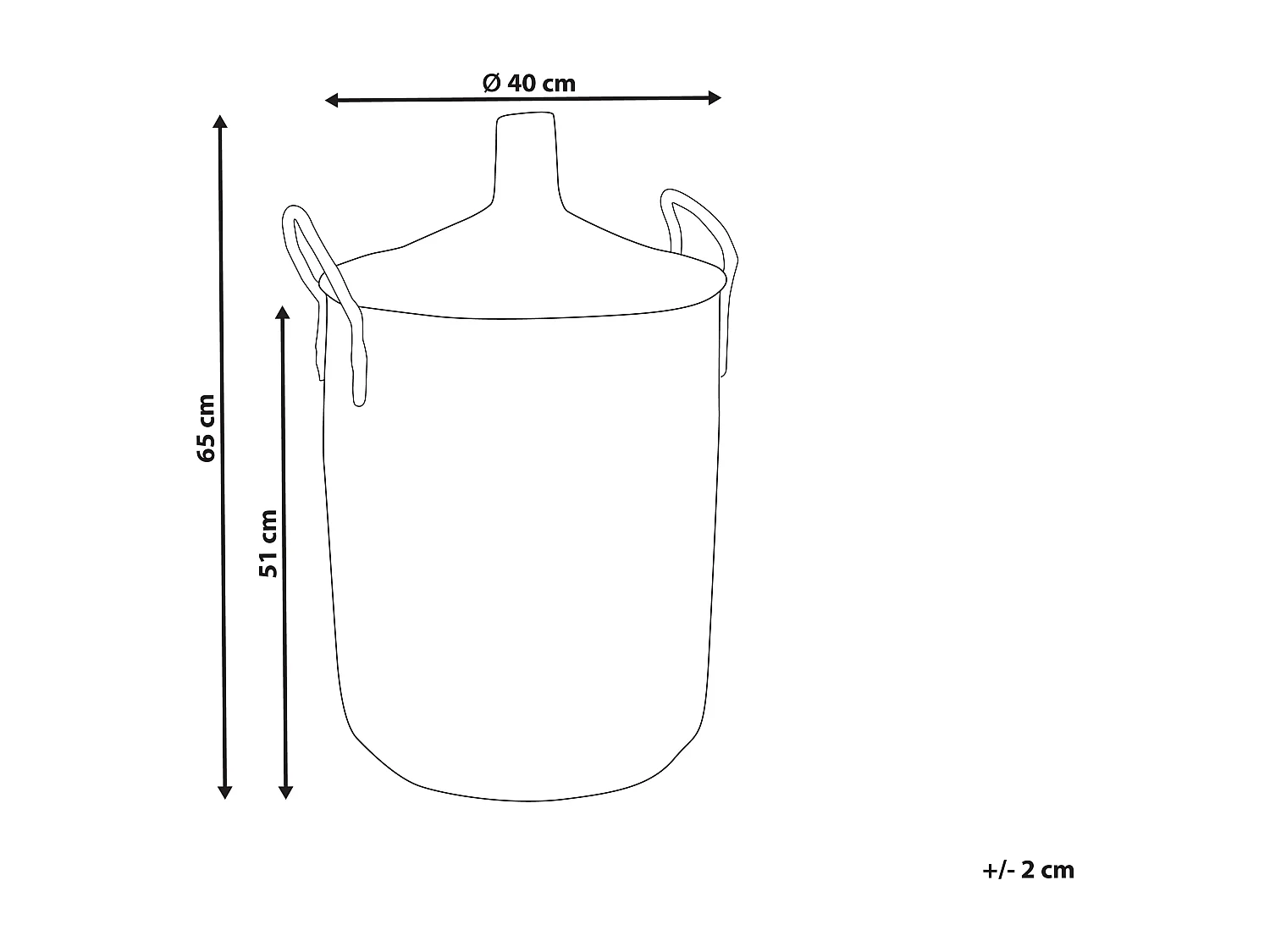 Cesto CAMRANH Alga Natural