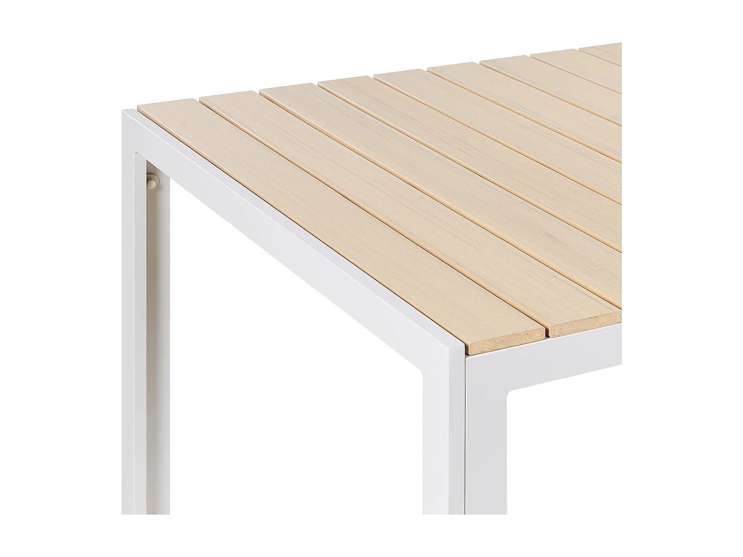 Mesa de refeição de jardim COMO 150 cm 90 cm Creme