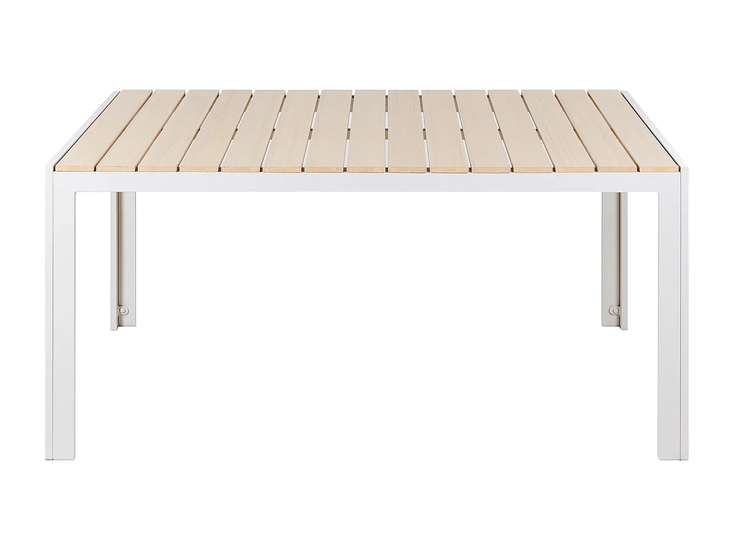 Mesa de refeição de jardim COMO 150 cm 90 cm Creme
