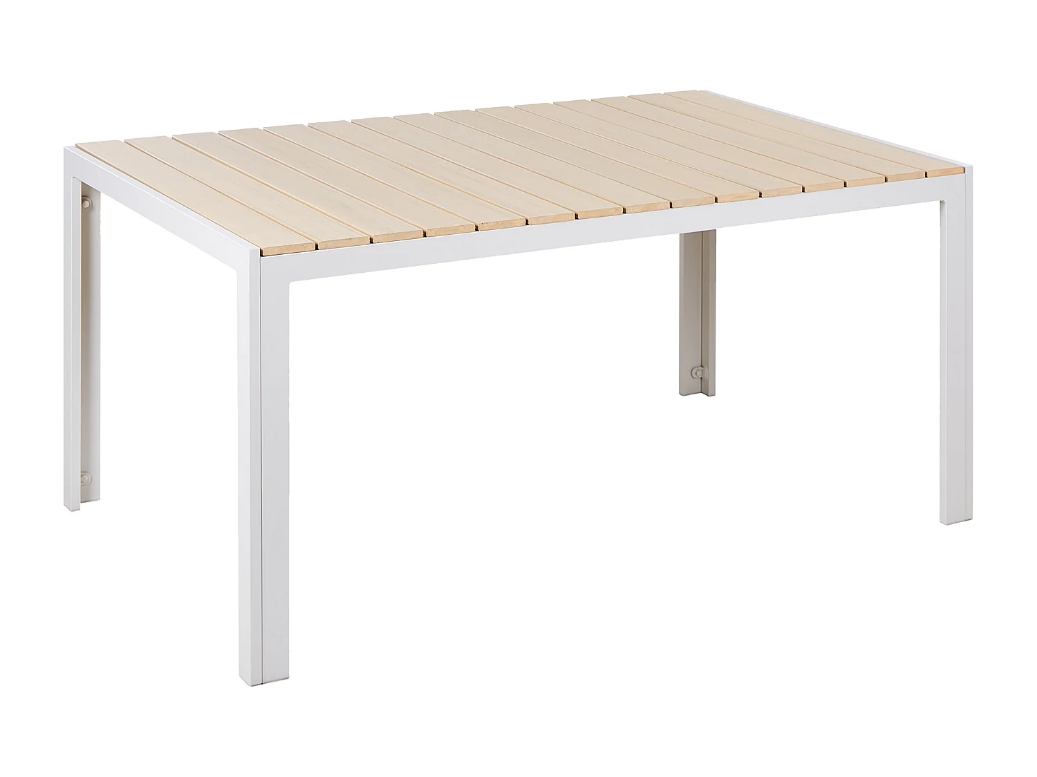 Table de salle à manger de jardin COMO 150 cm 90 cm Beige