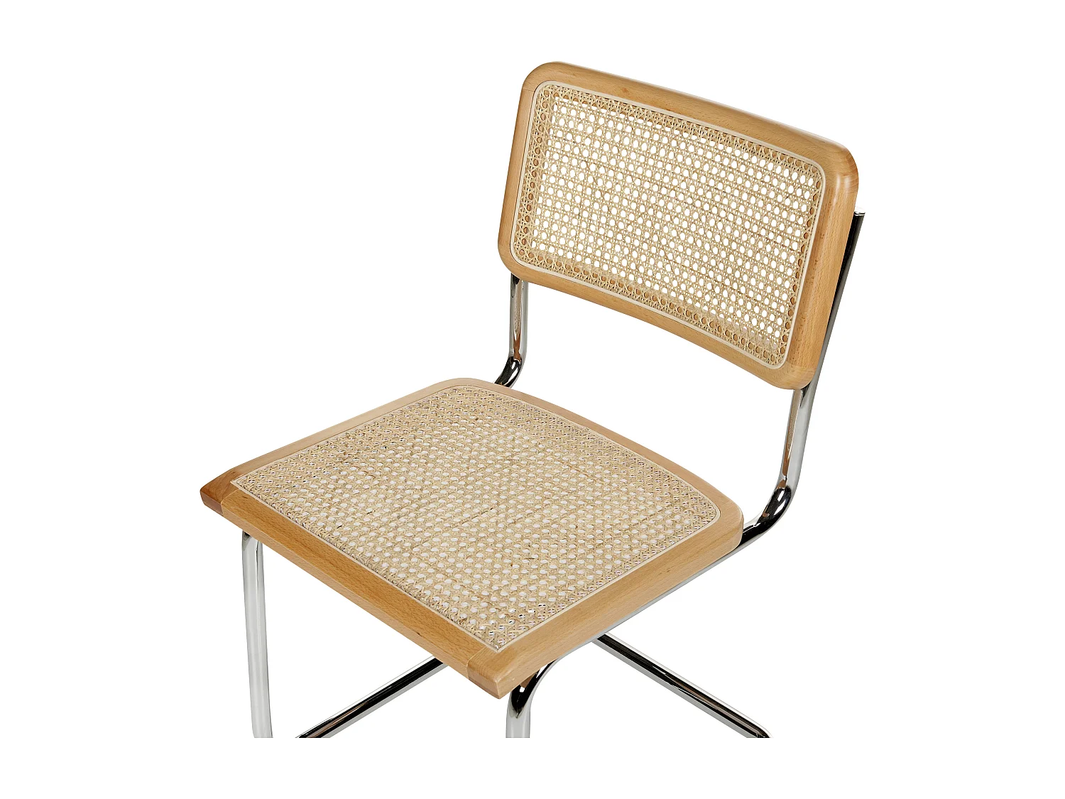 Lot de 2 chaises de salle à manger CORDOVA Rotin Marron clair