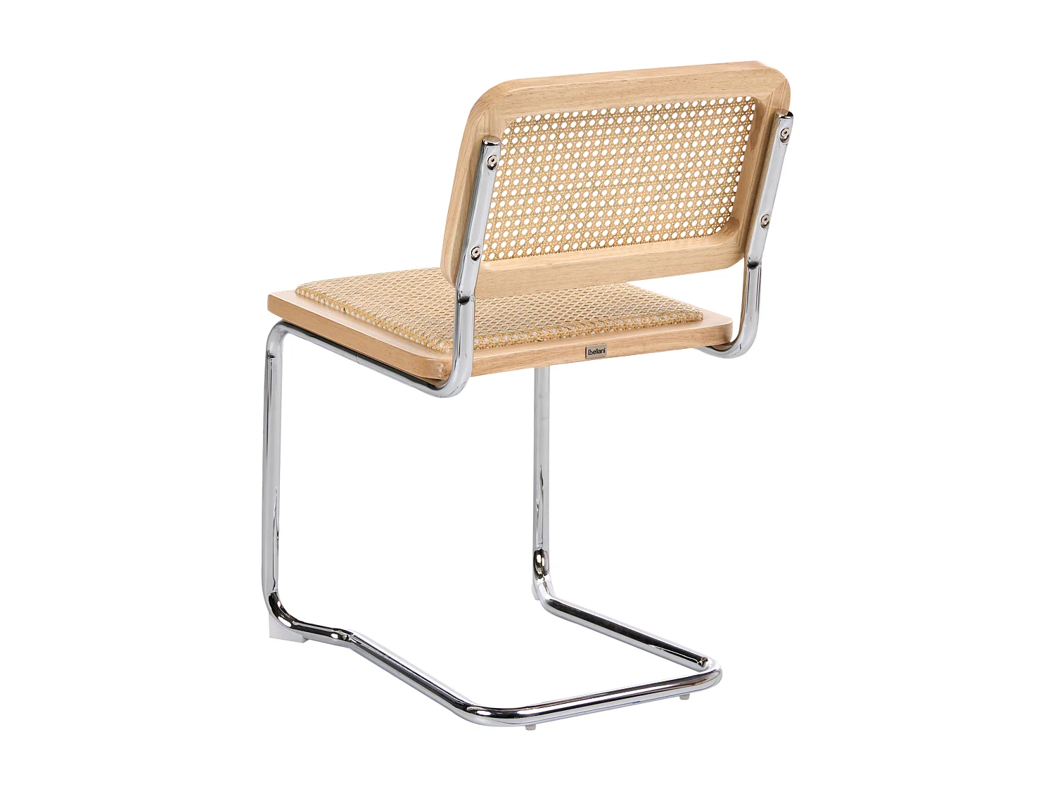 Esszimmerstuhl 2er Set CORDOVA Rattan Heller Holzfarbton