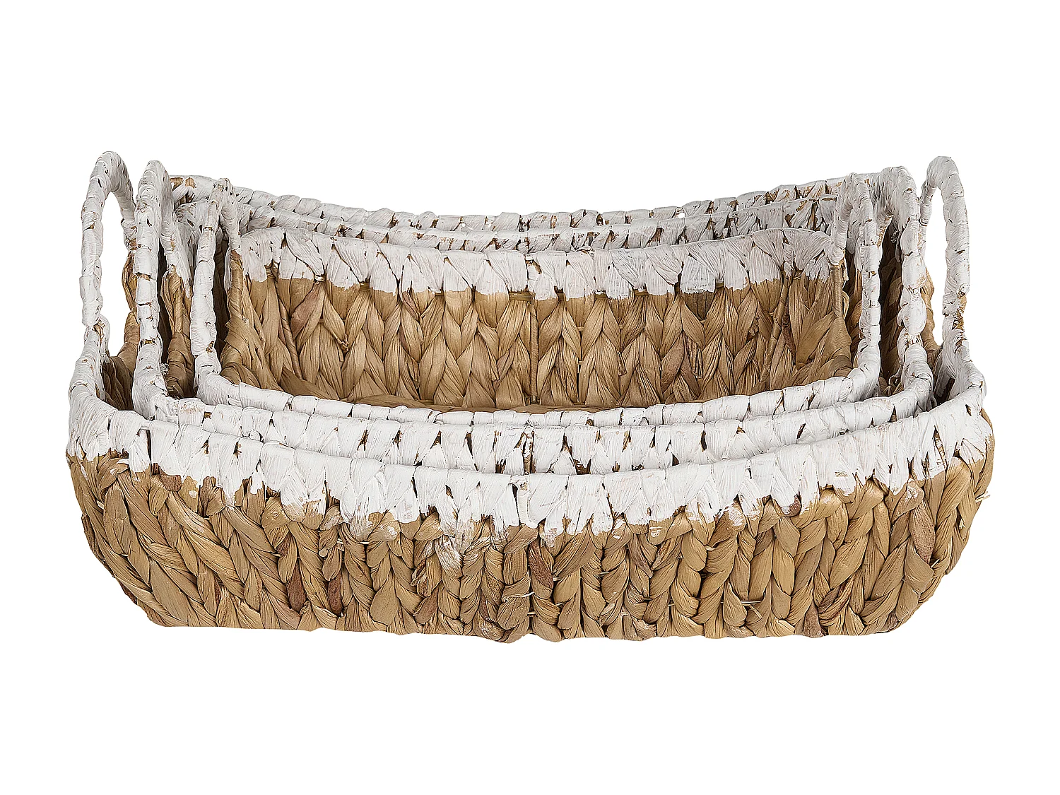 Lot de 3 paniers CAMPHA Osier Naturel