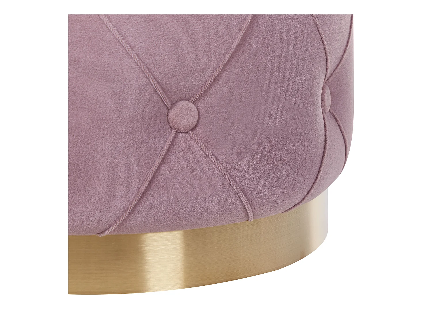 Zestaw 2 pufów ze schowkiem PUEBLO Welur Różowy 40/33 cm 40/33 cm 44/36 cm