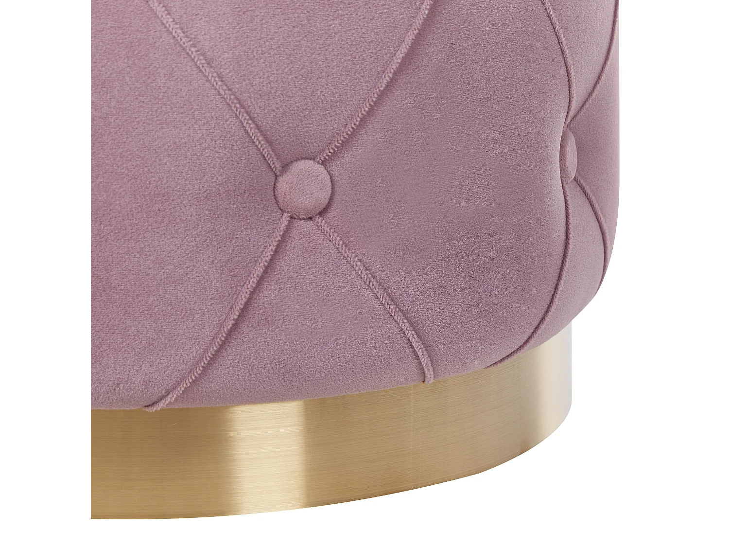 Lot de 2 poufs avec rangement PUEBLO Velours Rose