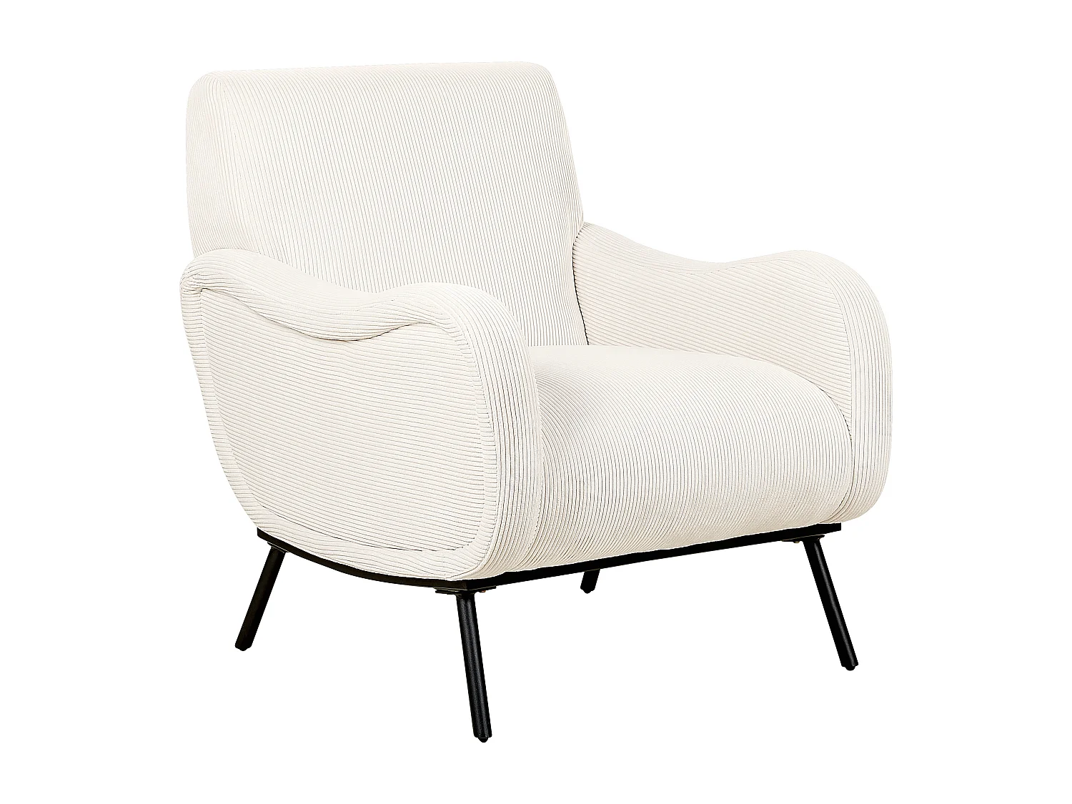 Fauteuil ALMIND Corduroy Lichtbeige