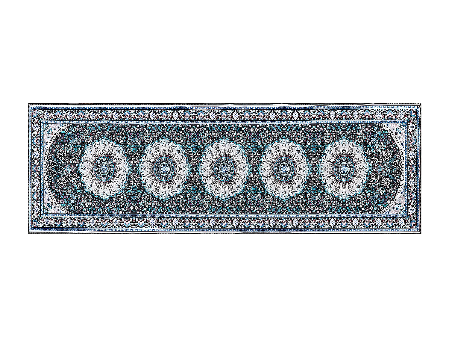 Tapete em tecido azul 80 x 240 cm GEDIZ