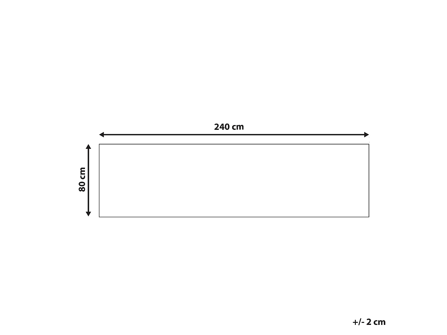 Vloerkleed polyester blauw 80 x 240 cm GEDIZ