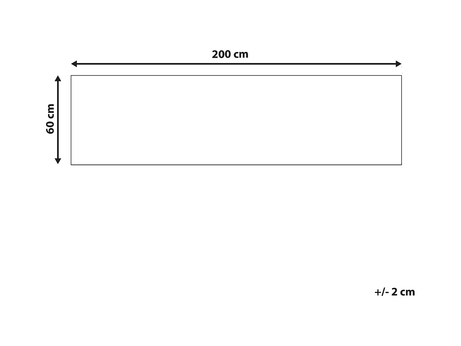Alfombra 60 x 200 cm azul GEDIZ