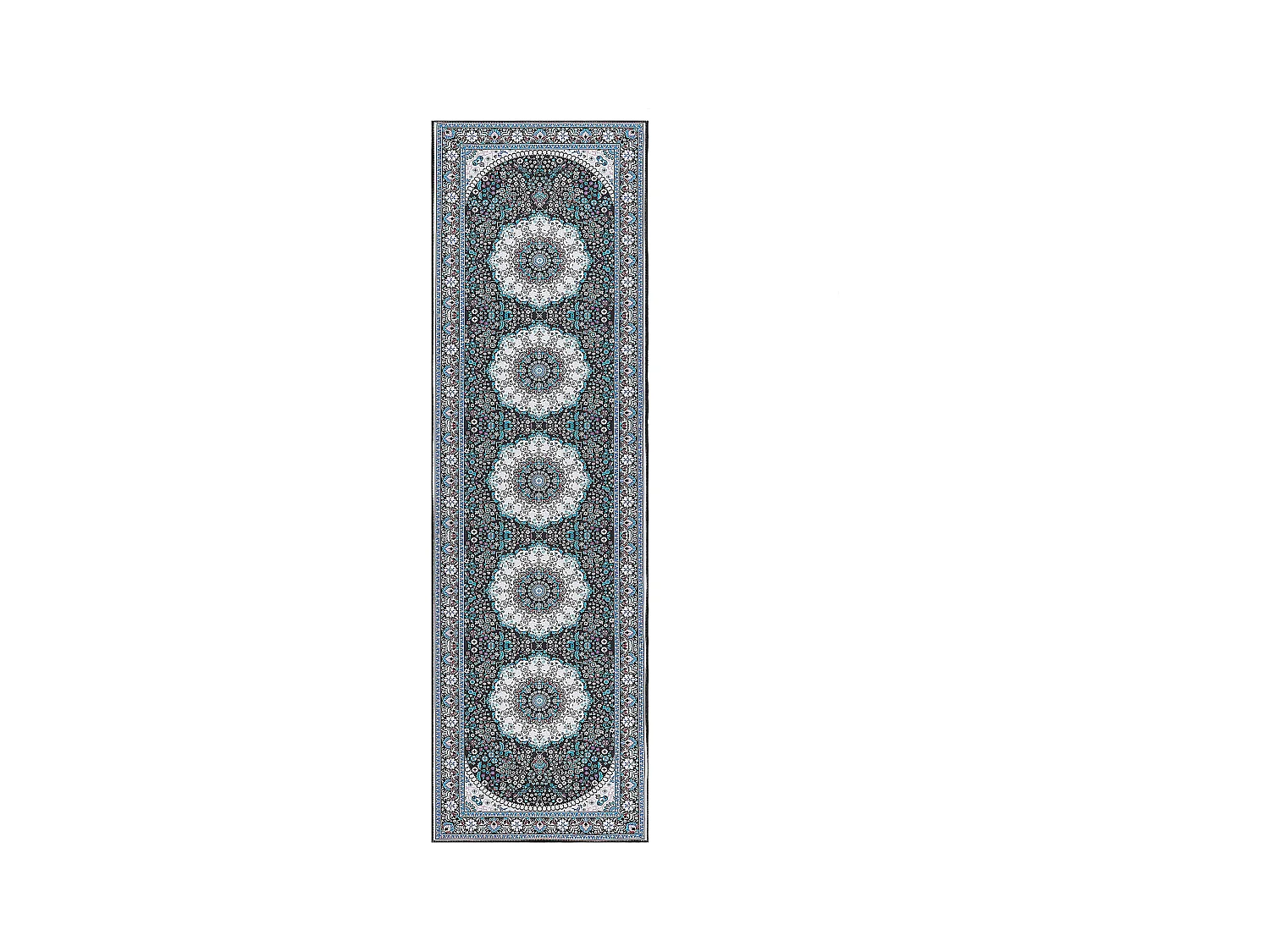 Alfombra 60 x 200 cm azul GEDIZ