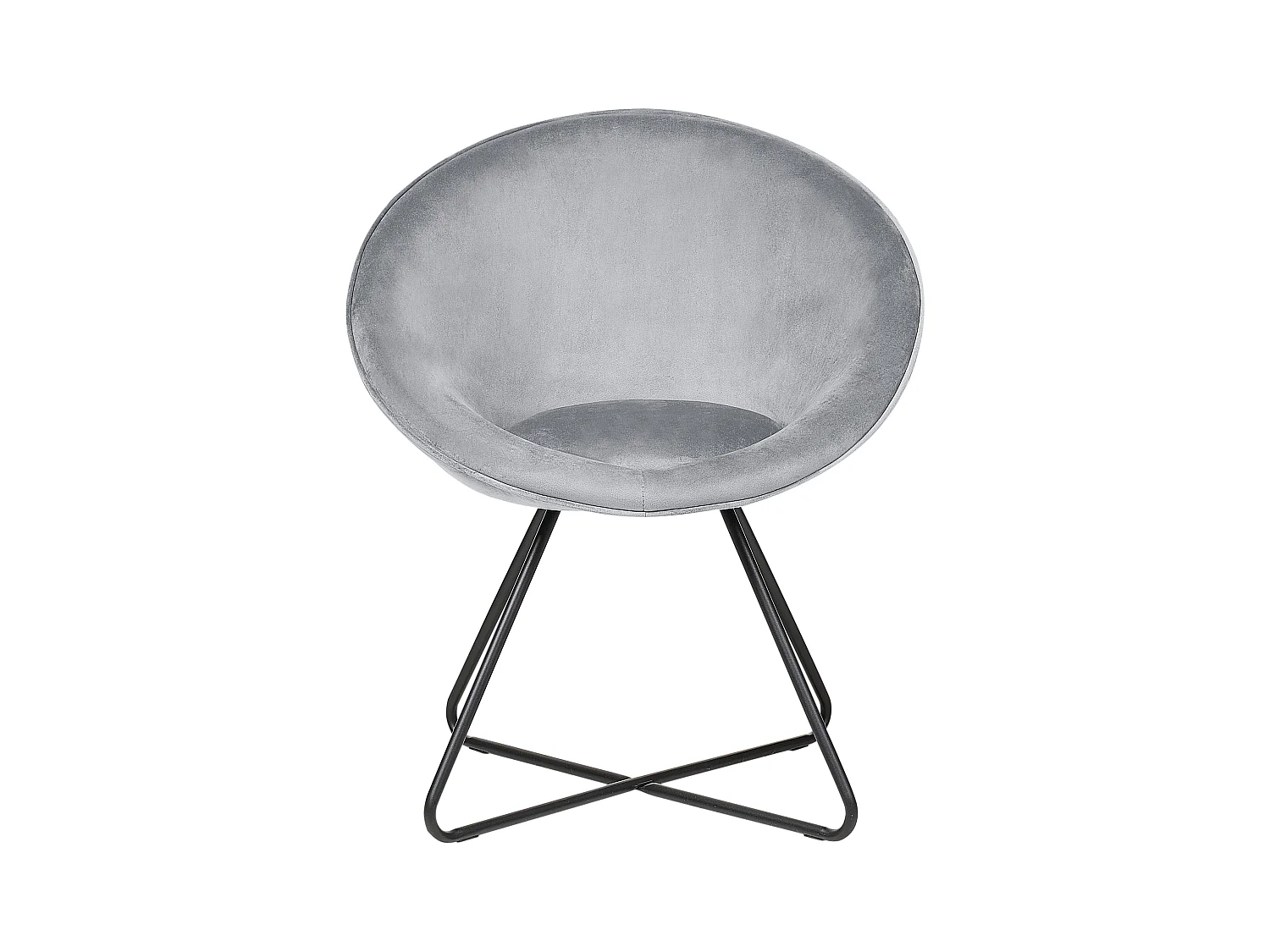 Eetkamerstoel FLOBY II Fluweel Lichtgrijs