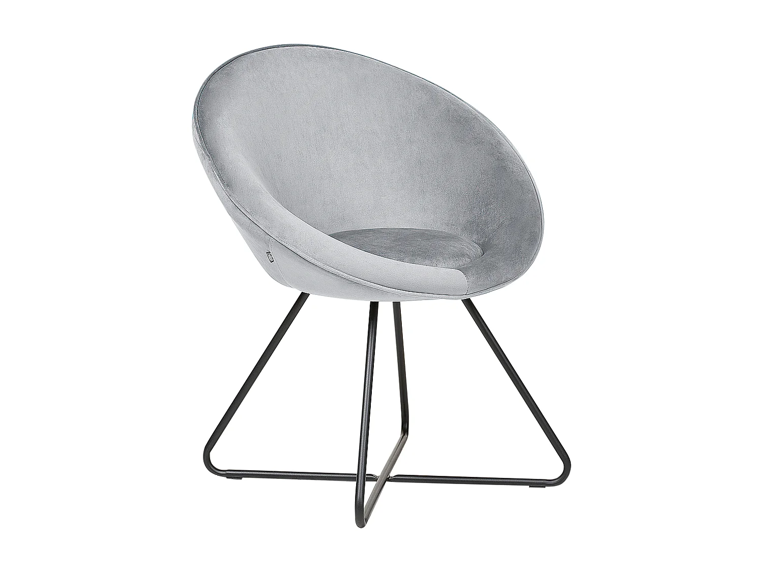 Chaise de salle à manger FLOBY II Velours Gris clair