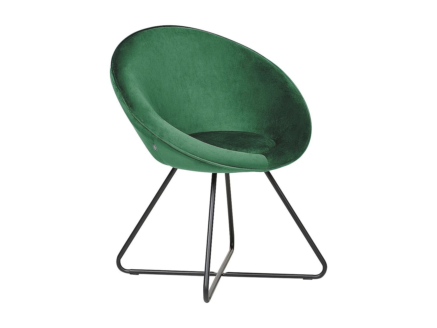 Chaise de salle à manger FLOBY II Velours Vert émeraude