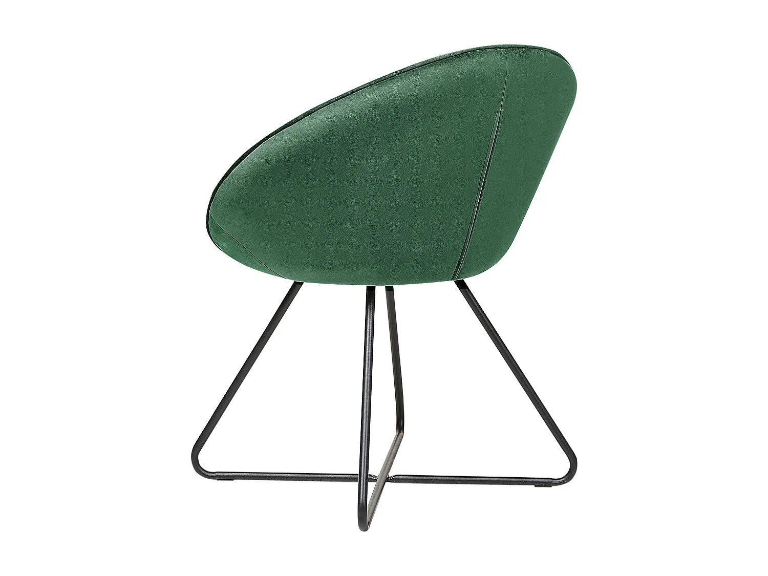 Chaise de salle à manger FLOBY II Velours Vert émeraude