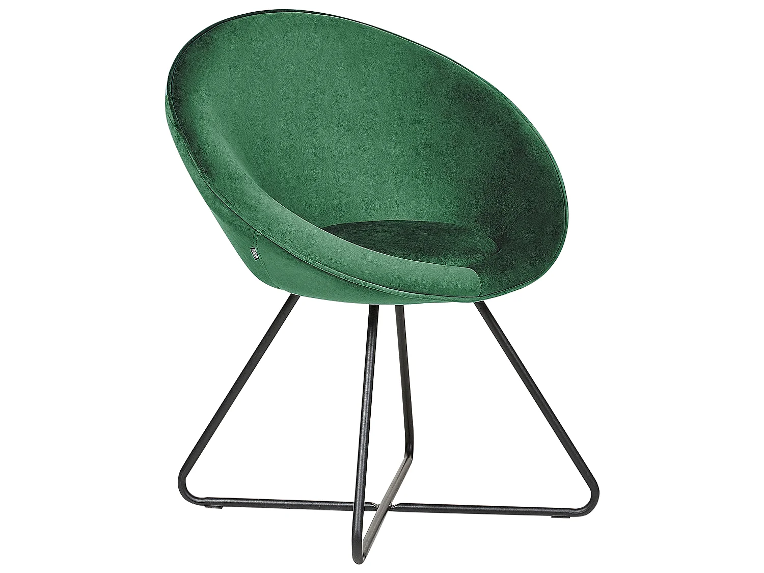 Silla de comedor FLOBY II Terciopelo Verde esmeralda
