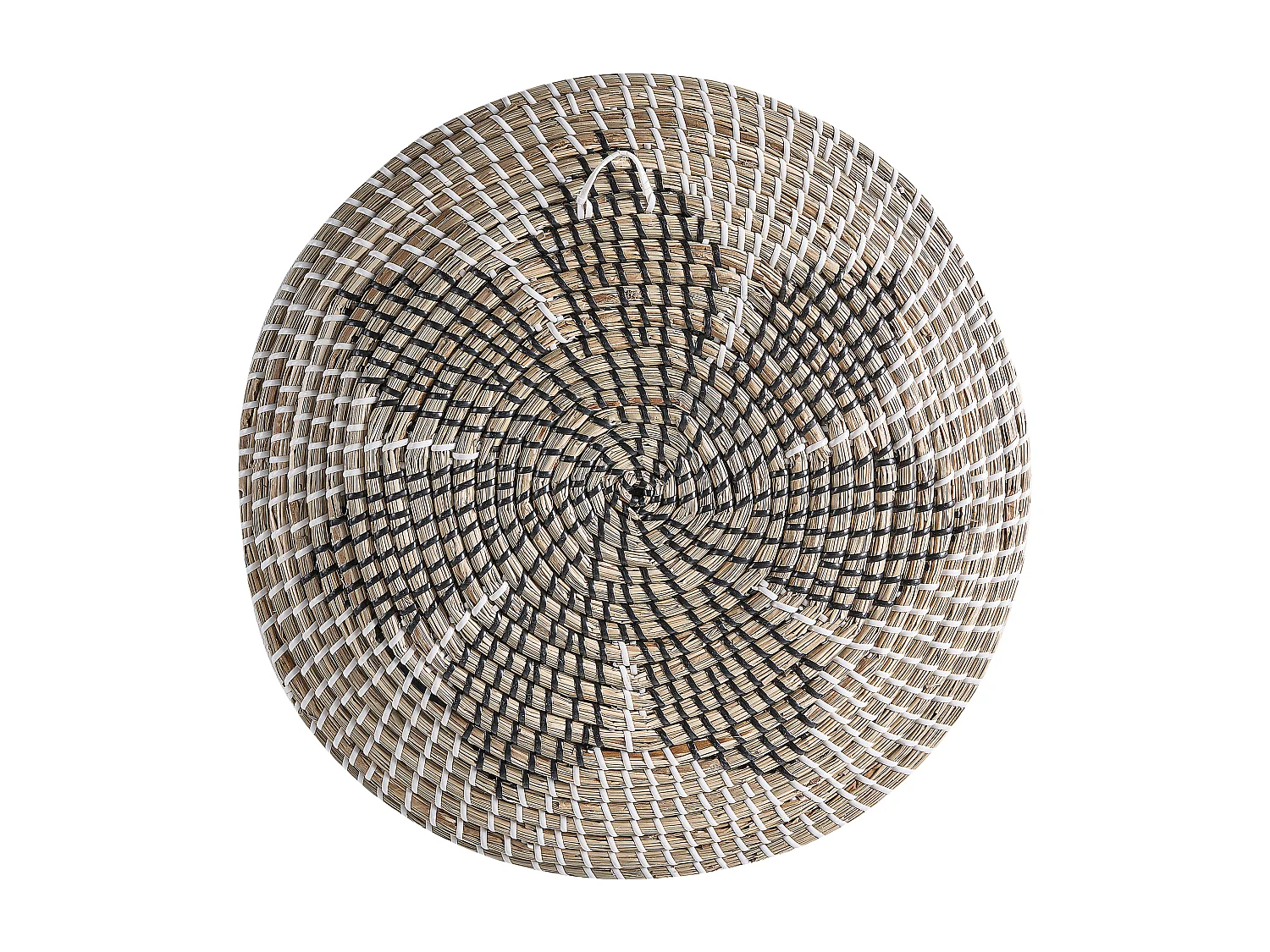 Lot de 3 décorations suspendues CANTHO Herbier marin 40/35/20 cm Noir