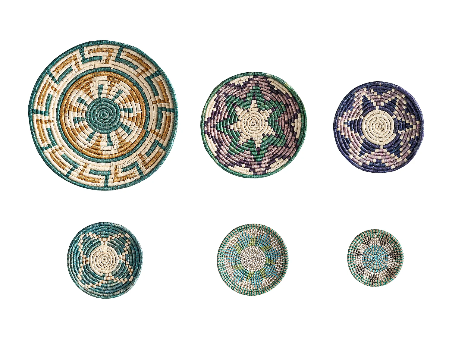 Set di decorazioni da appendere NAMDINH Alghe marine 56/42/34/30/25/20 cm Multicolore