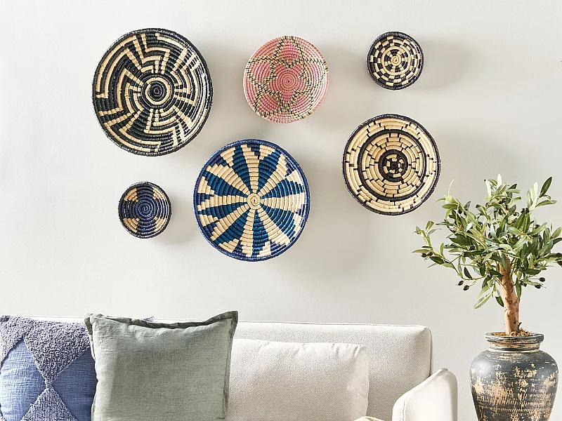 Lot de décorations suspendues HOABINH Herbier marin 3/4/5/5/6/7 cm Multicolore