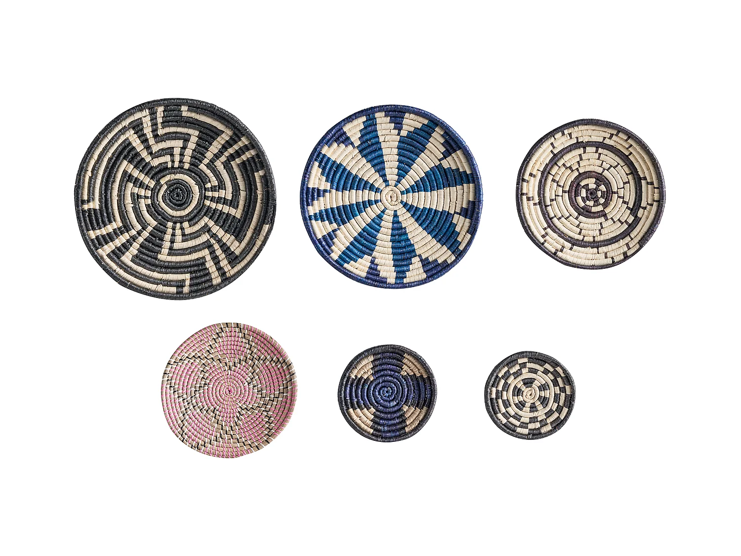 Set van hangende decoraties HOABINH Zeewier 3/4/5/5/6/7 cm Multicolor