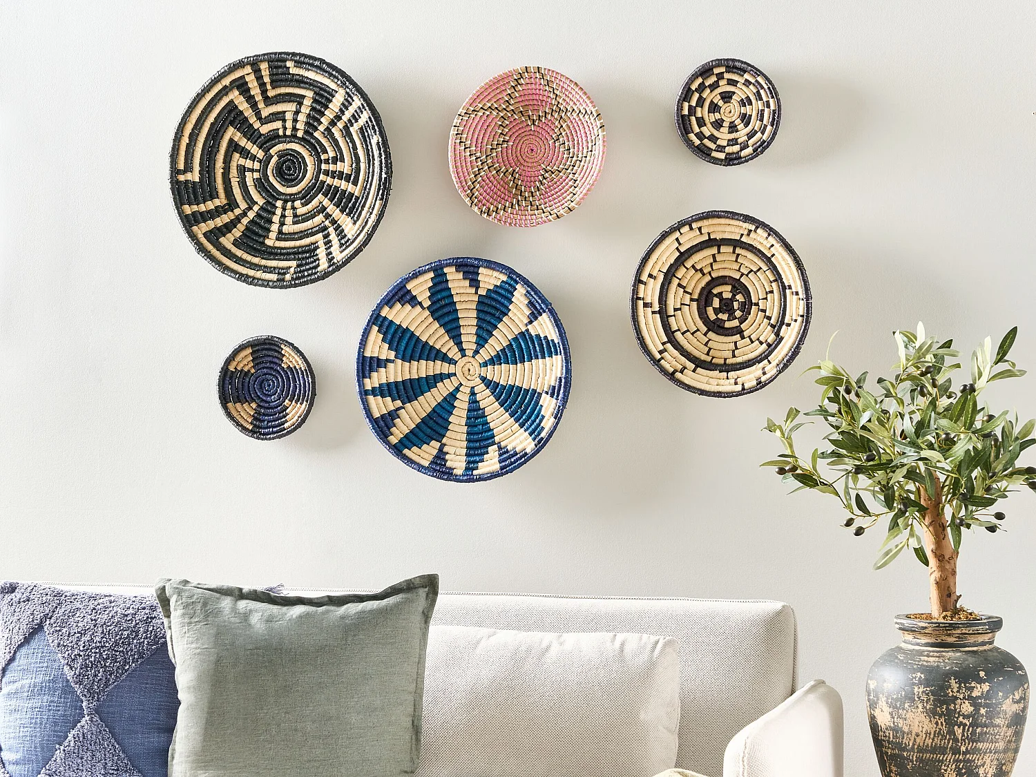 Lot de décorations suspendues HOABINH Herbier marin 3/4/5/5/6/7 cm Multicolore