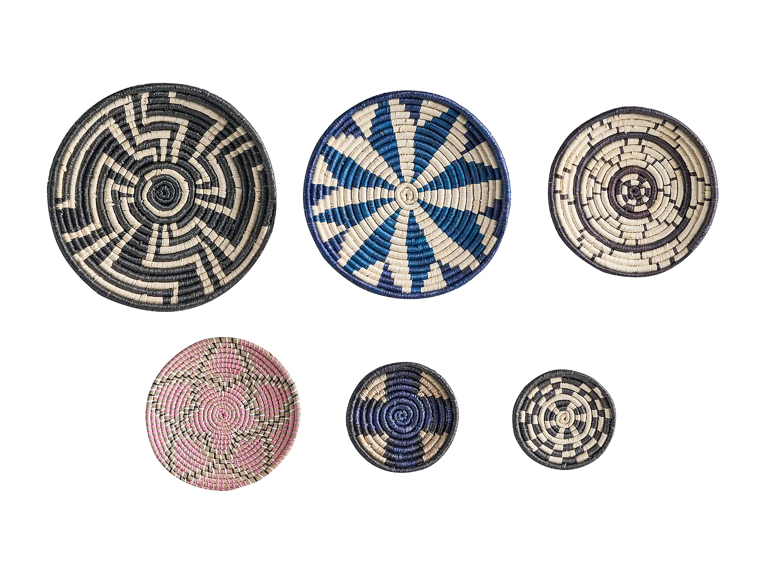 Lot de décorations suspendues HOABINH Herbier marin 3/4/5/5/6/7 cm Multicolore