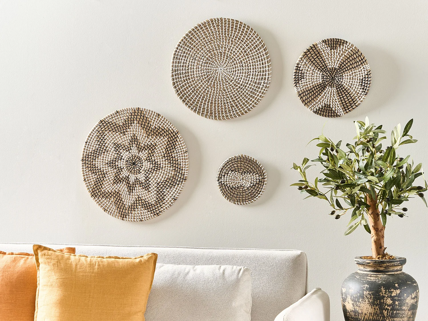 Set di decorazioni da appendere LAOCAI Alghe marine 45/40/30/20 cm Nero