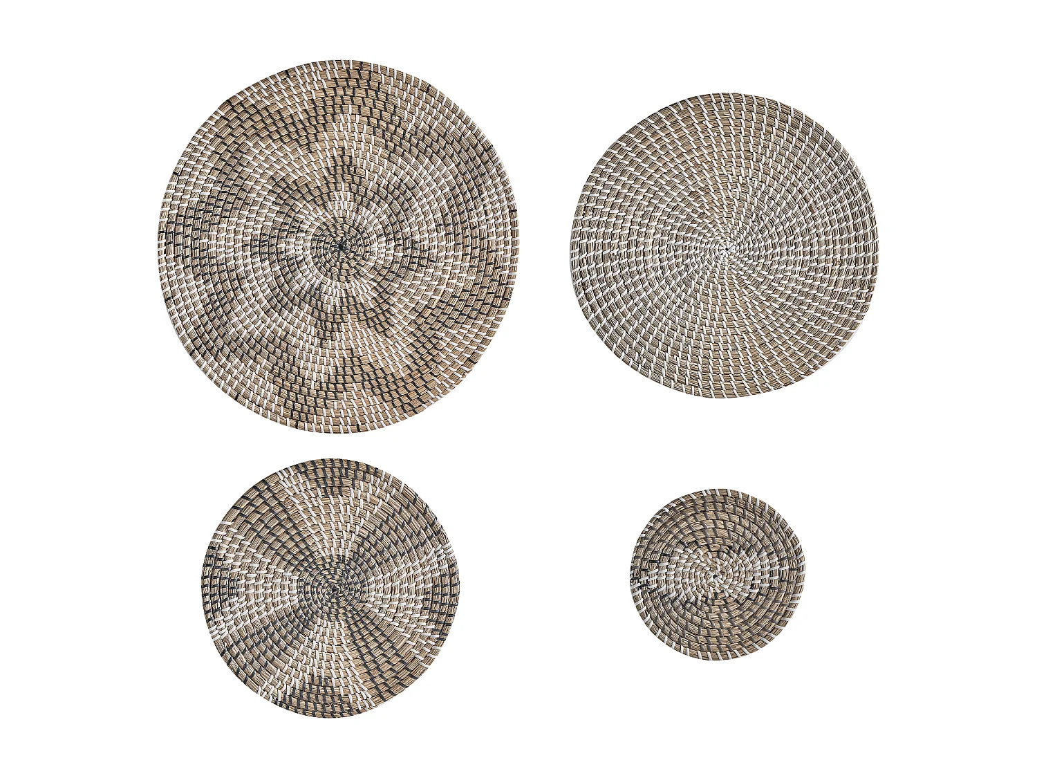 Set di decorazioni da appendere LAOCAI Alghe marine 45/40/30/20 cm Nero