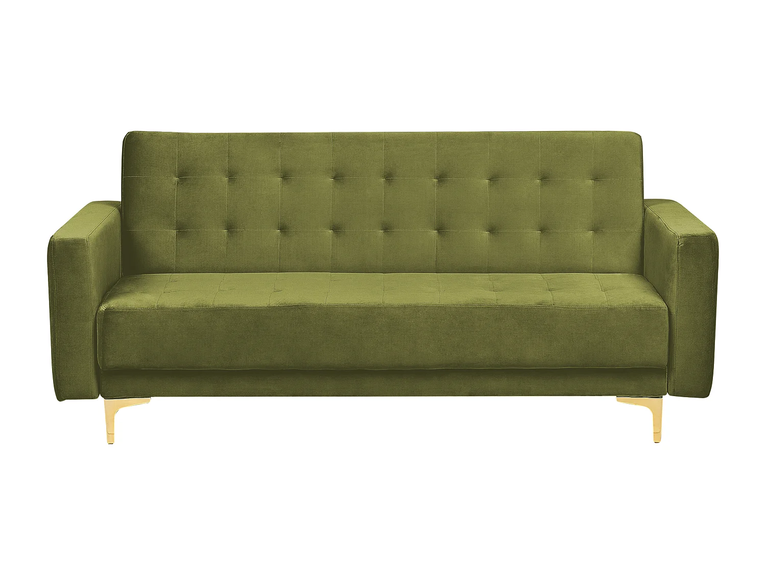 Divano letto ABERDEEN Velluto Verde 3 posti