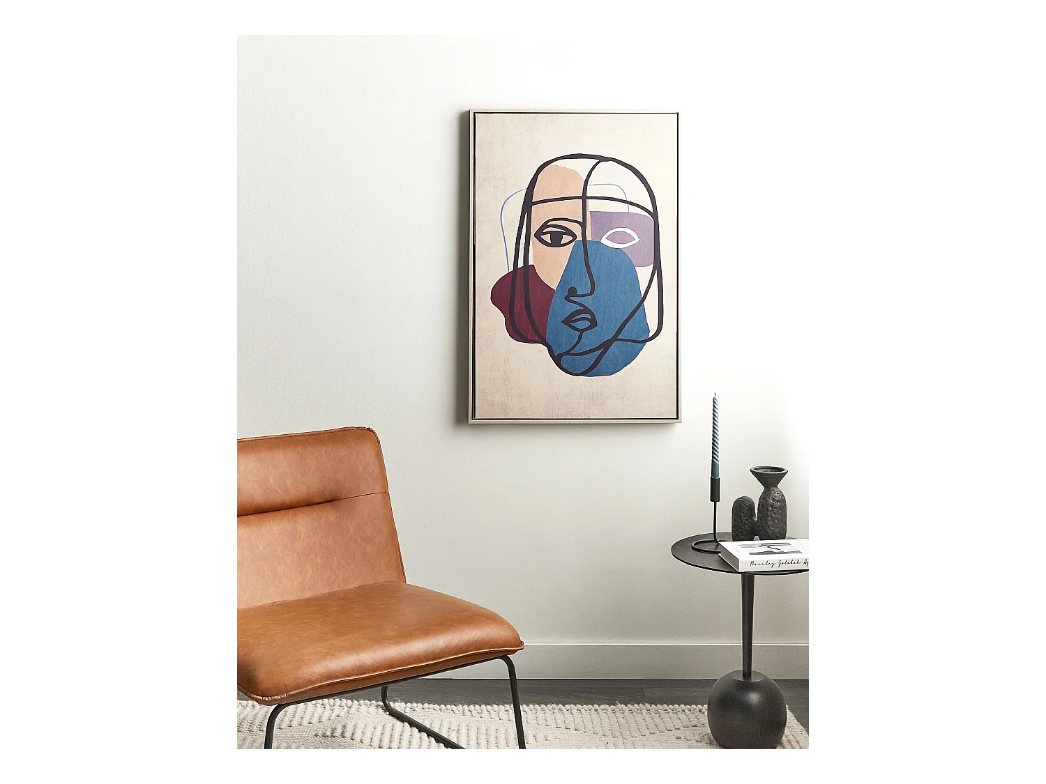 Lienzo BINETTO Motivo femenino 63 x 99 cm Multicolor