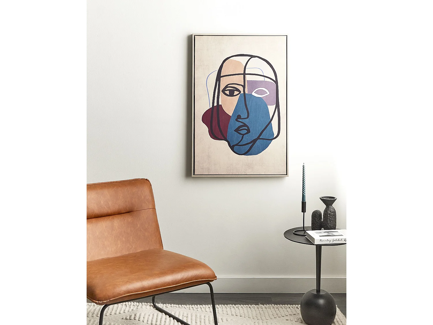 Imprimé sur toile BINETTO Motif féminin 63 x 99 cm Multicolore