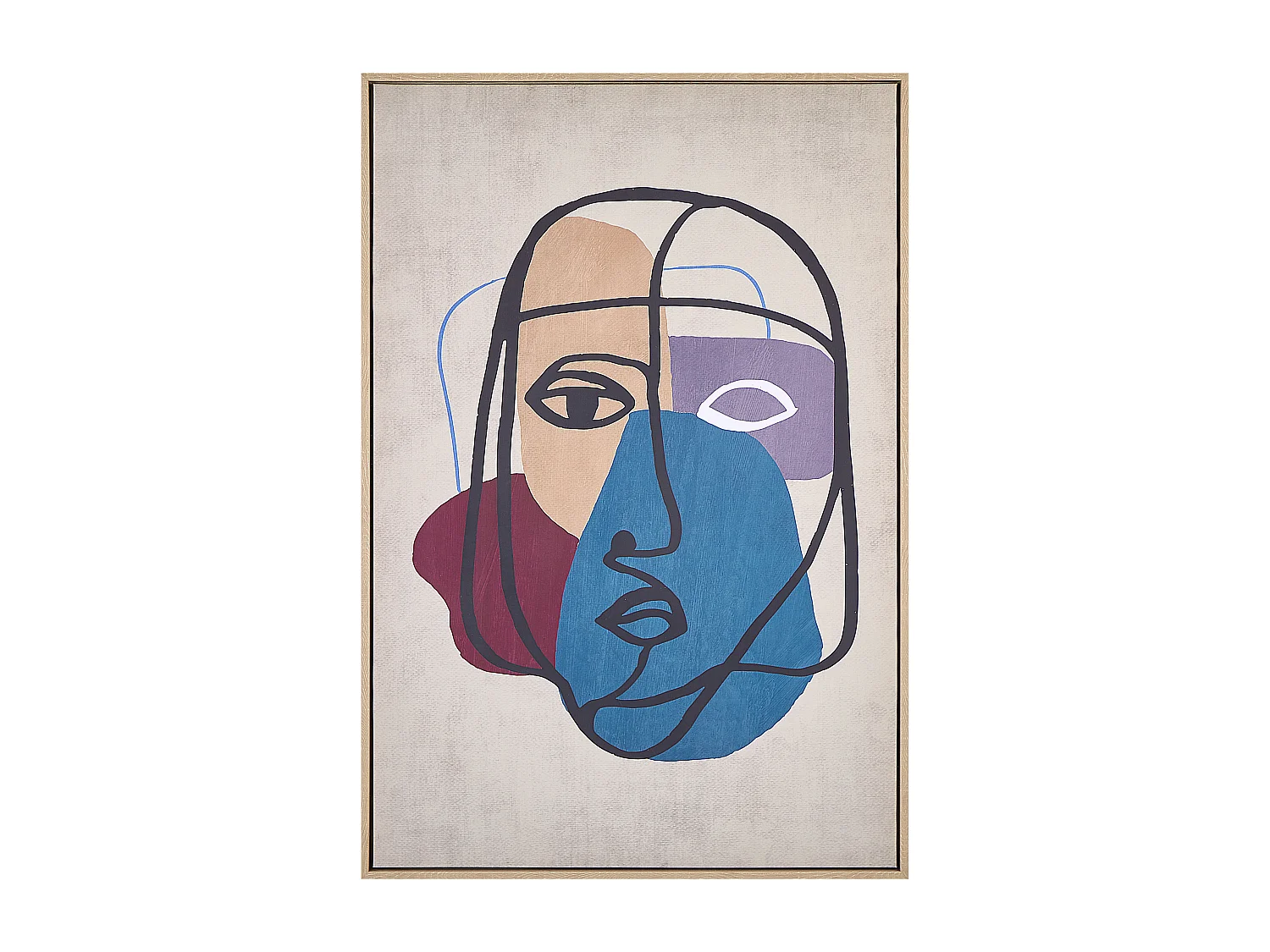 Canvas BINETTO Frauenmotiv 63 x 99 cm Bunt