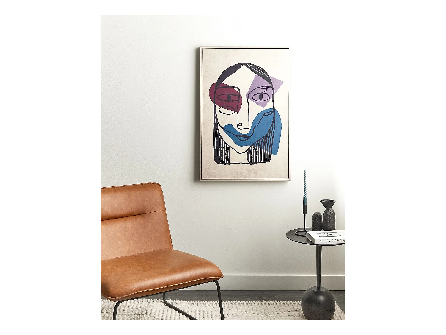 Lienzo TORITTO Motivo femenino 63 x 99 cm Multicolor