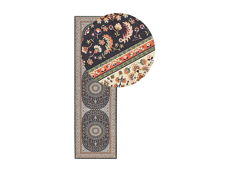 Tapete em tecido multicolor 60 x 200 cm CIVRIL