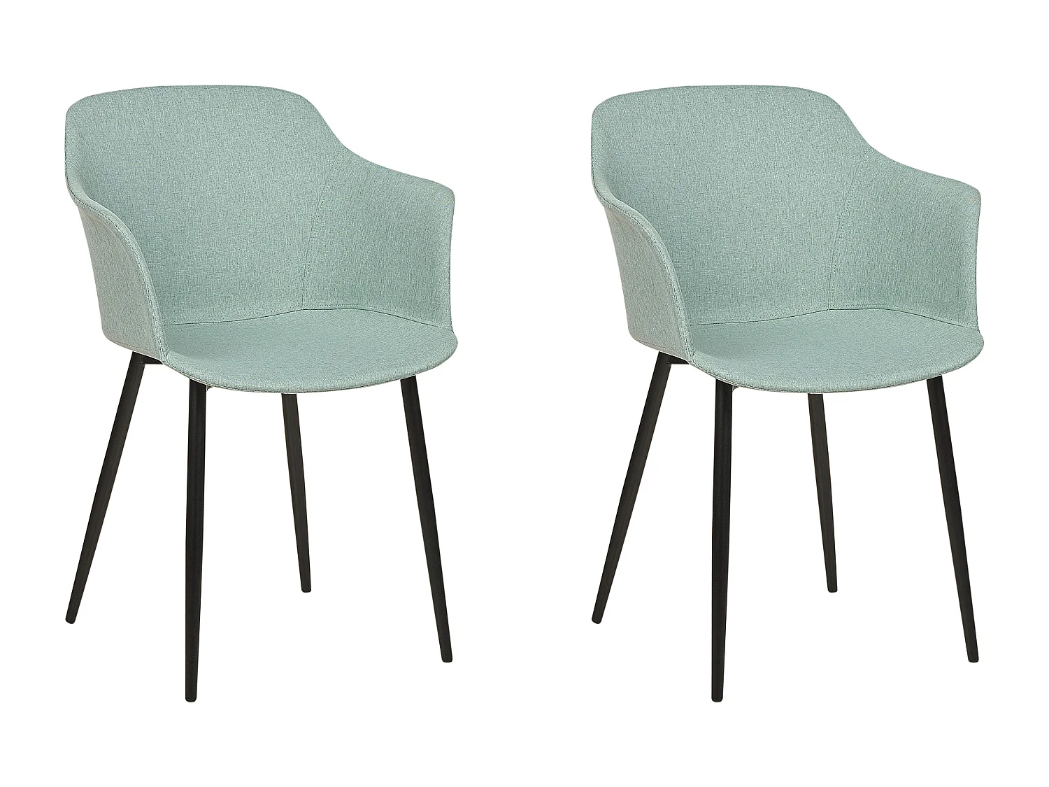 Set van 2 eetkamerstoelen ELIM Mintgroen