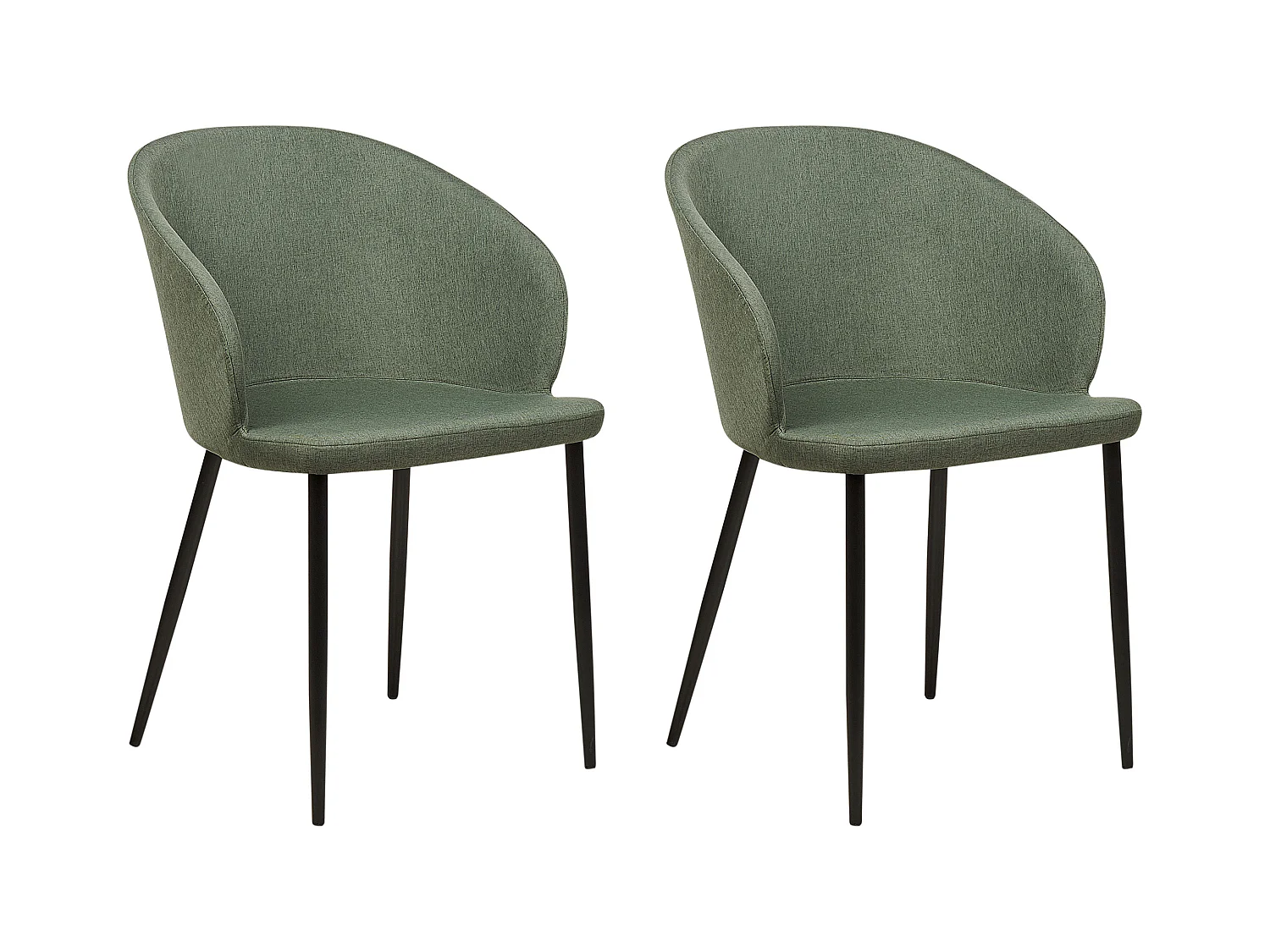 Set van 2 eetkamerstoelen MASON Donkergroen