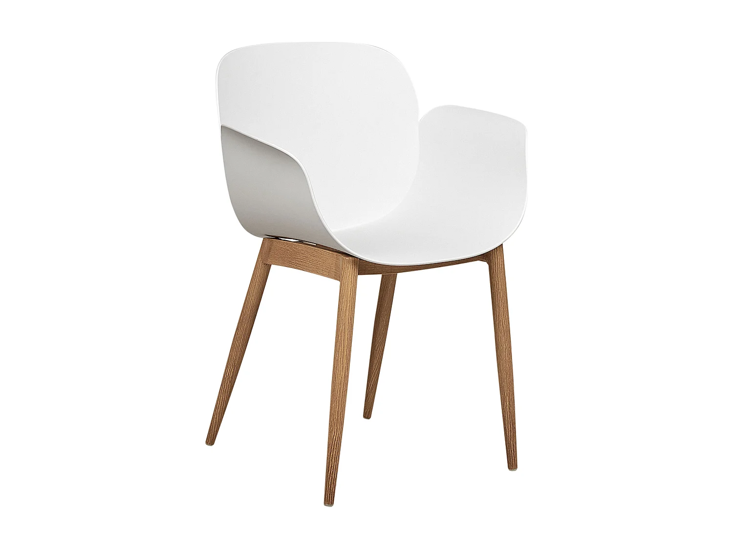 Lot de 2 chaises de salle à manger ABILENE Blanc