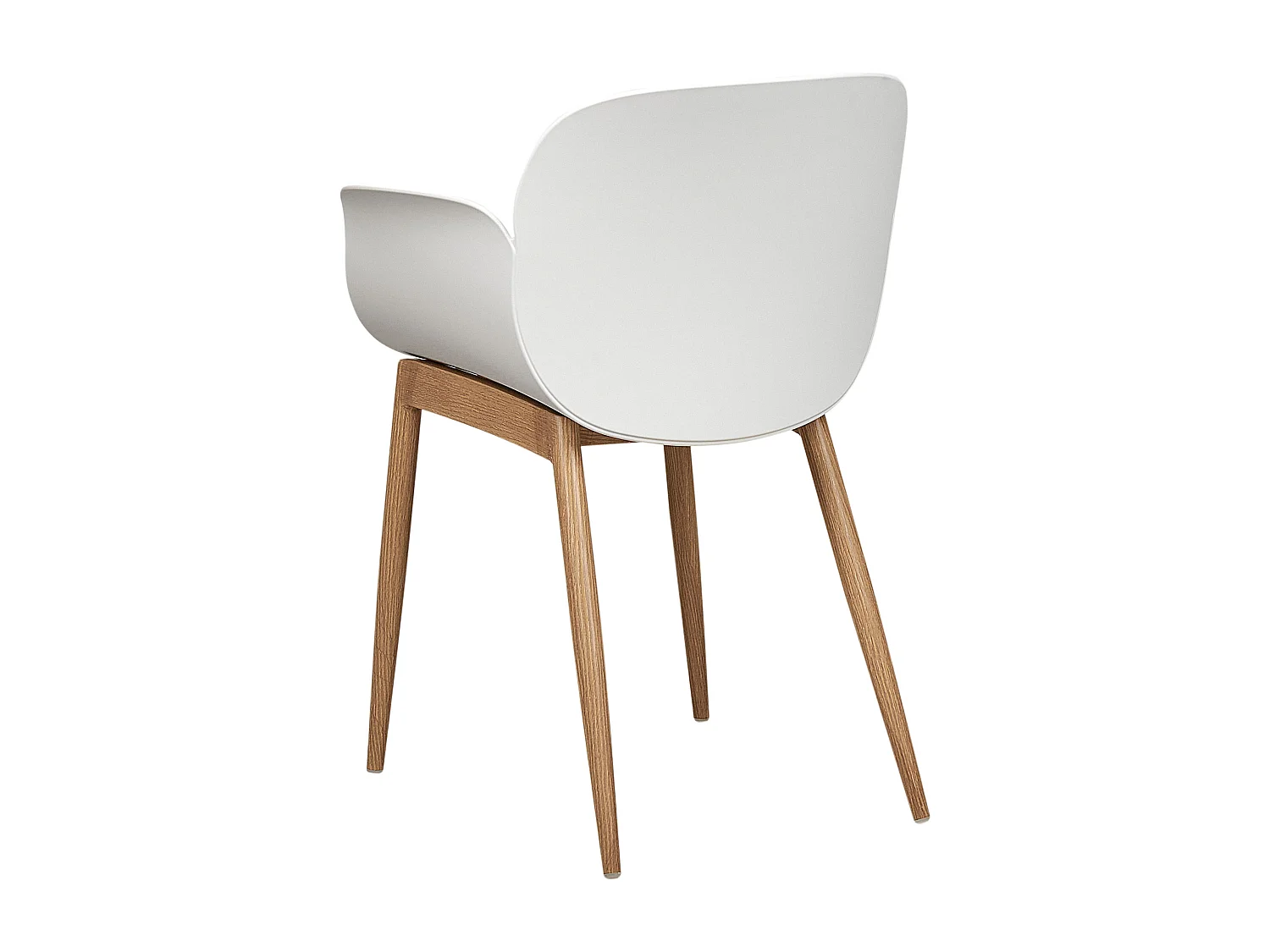 Lot de 2 chaises de salle à manger ABILENE Blanc