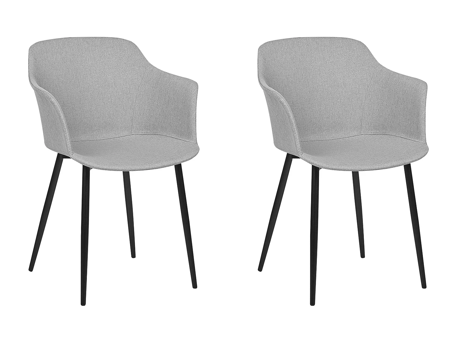 Set di 2 sedie da pranzo ELIM Grigio chiaro