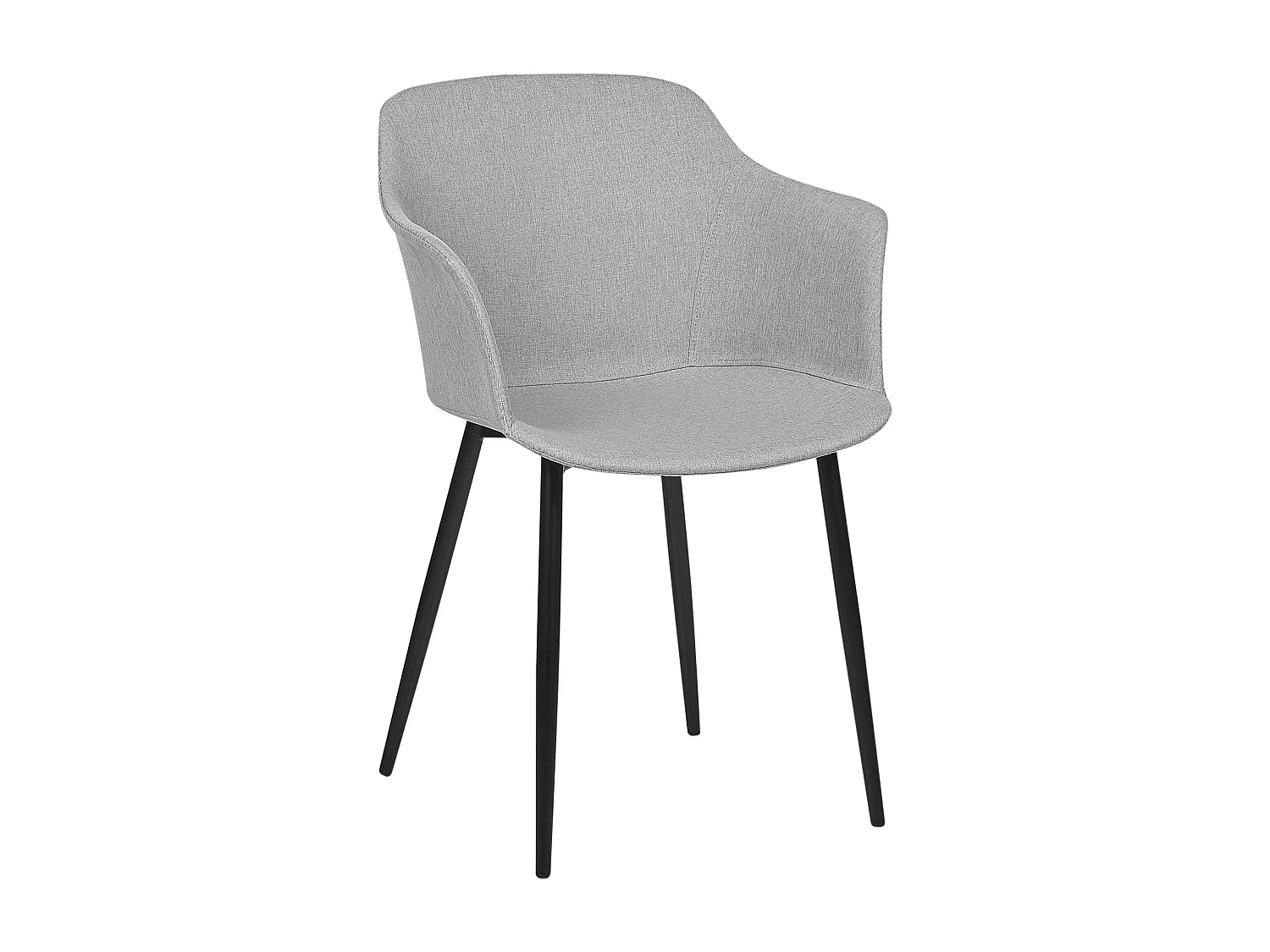 Lot de 2 chaises de salle à manger ELIM Gris clair
