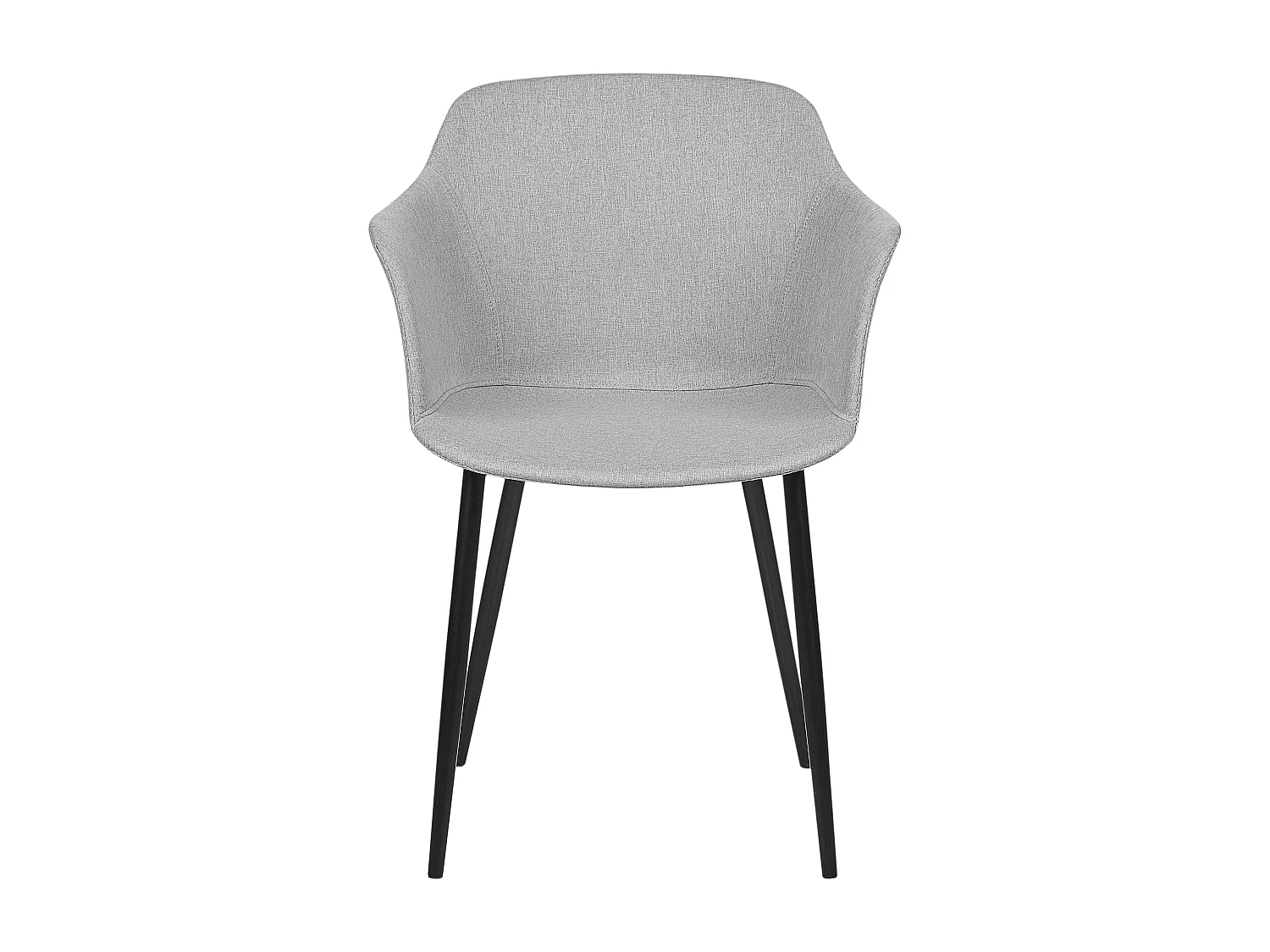 Lot de 2 chaises de salle à manger ELIM Gris clair