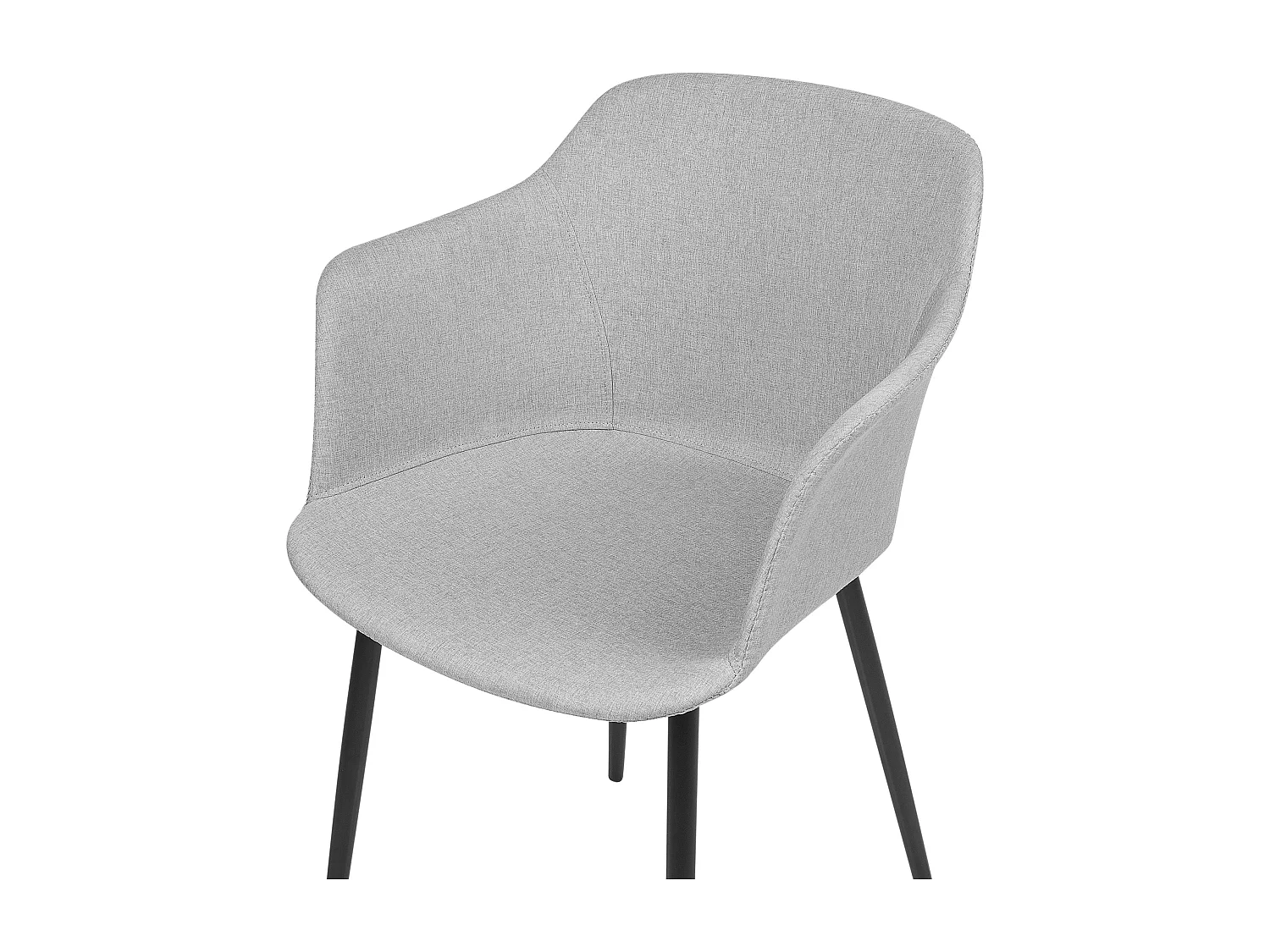 Lot de 2 chaises de salle à manger ELIM Gris clair