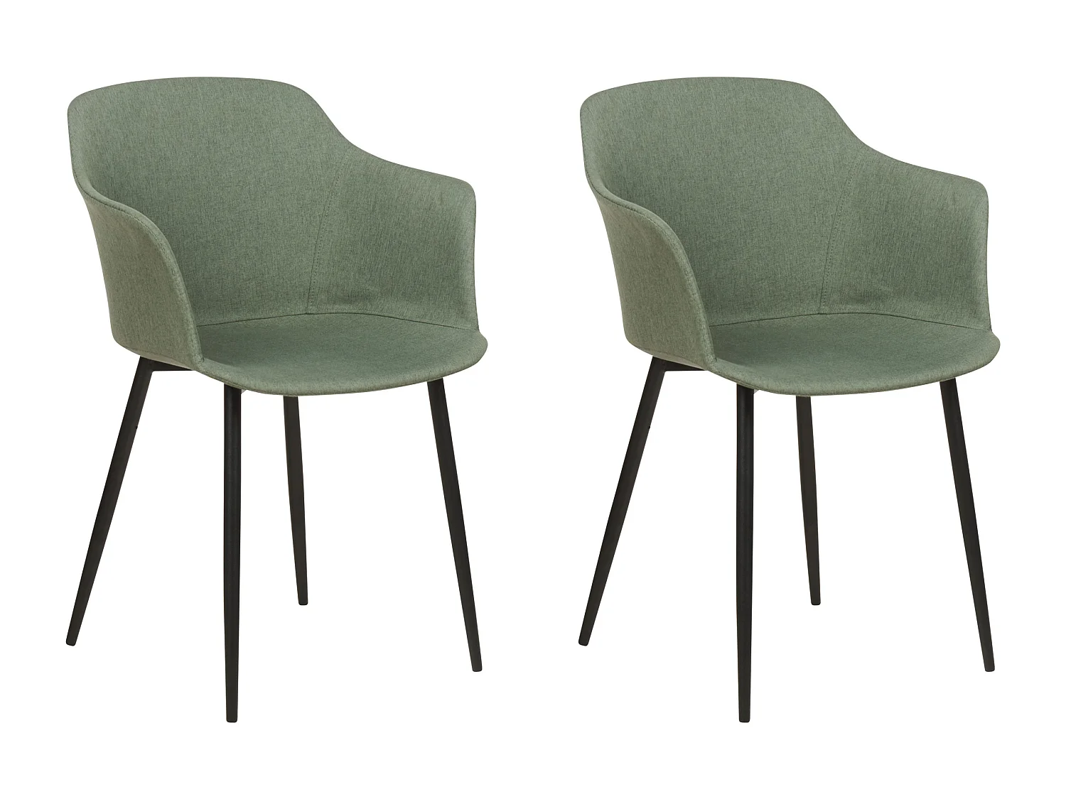 Set van 2 eetkamerstoelen ELIM Donkergroen
