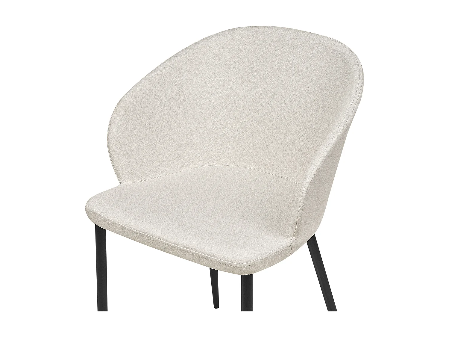 Conjunto de 2 cadeiras de jantar MASON Creme claro