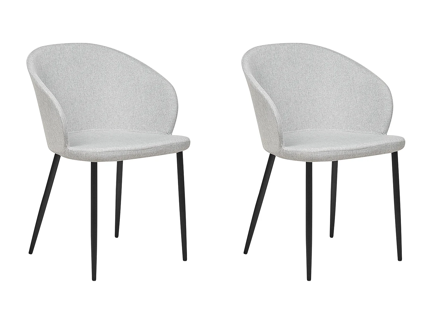 Set di 2 sedie da pranzo MASON Grigio chiaro