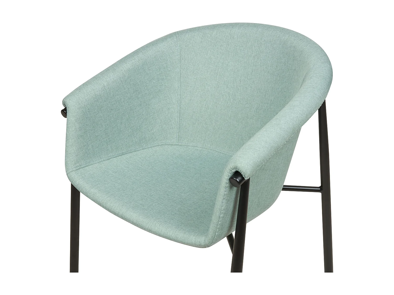 Lot de 2 chaises de salle à manger AMES Vert menthe